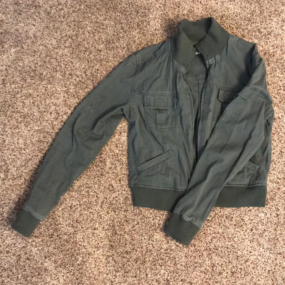 Cropped military style jacket